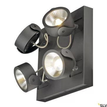   KALU 4 fekete 60w 3000K 60° alumínium dimmelhető fali és mennyezeti LED spot lámpa