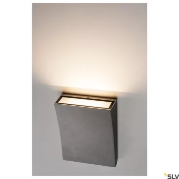   DELWA WIDE antracit IP44 10W 3000K alumínium fali LED lámpa