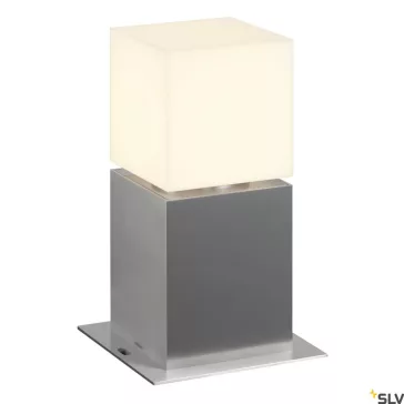   SQUARE POLE 30 ezüst IP44 E27 rozsdamentes acél kültéri allólámpa