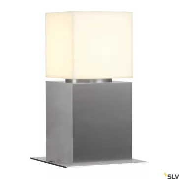   SQUARE POLE 30 ezüst IP44 E27 rozsdamentes acél kültéri allólámpa