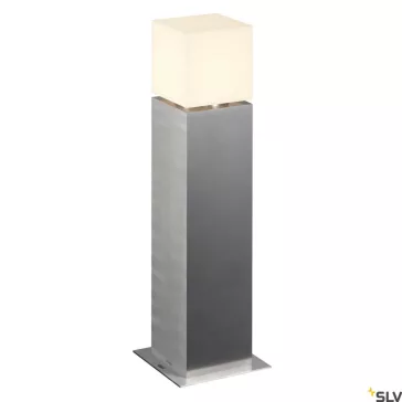   SQUARE POLE 60 ezüst IP44 E27 rozsdamentes acél kültéri allólámpa