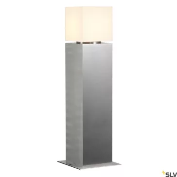   SQUARE POLE 60 ezüst IP44 E27 rozsdamentes acél kültéri allólámpa