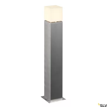   SQUARE POLE 90 ezüst IP44 E27 rozsdamentes acél kültéri allólámpa