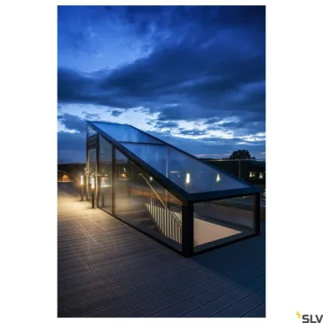   APONI 90 antracit IP65 8W 3000K alumínium dimmelhető kültéri LED allólámpa