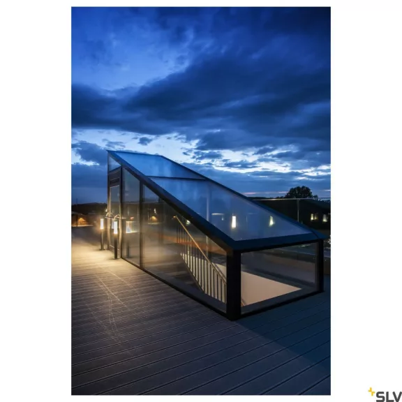 APONI 90 antracit IP65 8W 3000K alumínium dimmelhető kültéri LED allólámpa