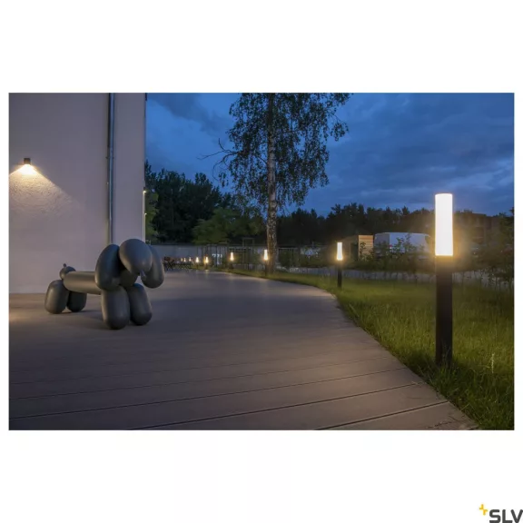 APONI 90 antracit IP65 8W 3000K alumínium dimmelhető kültéri LED allólámpa