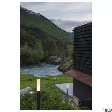   APONI 120 antracit IP65 8W 3000K alumínium dimmelhető kültéri LED allólámpa