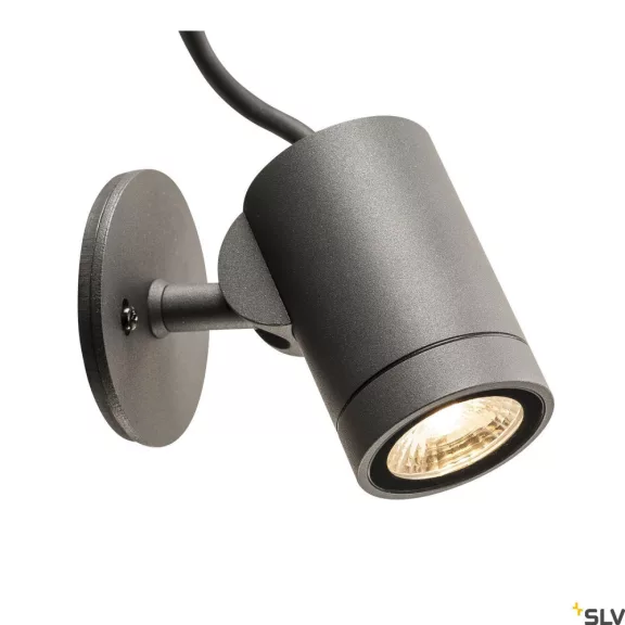 HELIA antracit IP55 8W 3000K alumínium dimmelhető kültéri professzionális LED spot lámpa