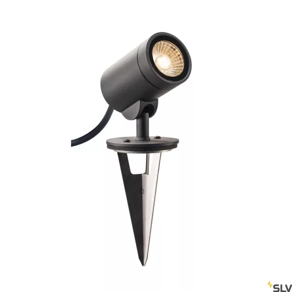 HELIA antracit IP55 8W 3000K alumínium dimmelhető kültéri professzionális LED spot lámpa