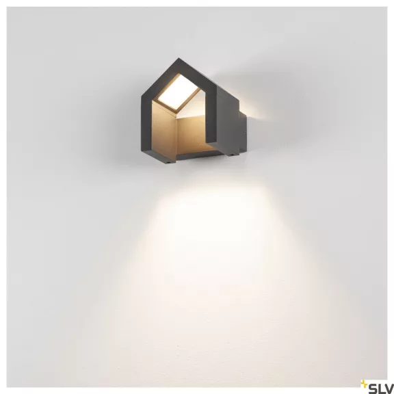 RASCALI WALL LED antracit IP54 8W 3000K alumínium kültéri fali lámpa