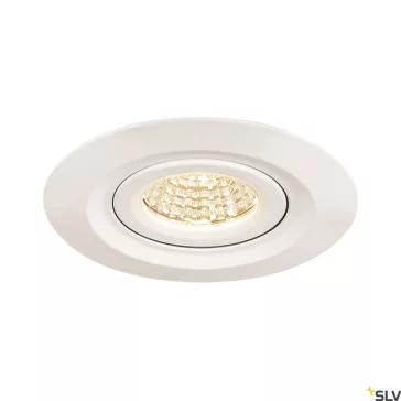   KINI fehér IP65 12W 3000K alumínium dimmelhető kültéri süllyesztett LED spot lámpa