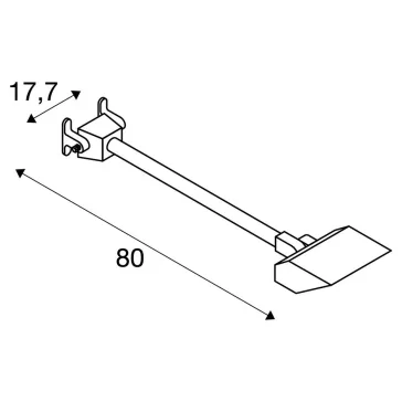   TODAY LED fekete IP65 29W 4000K alumínium kültéri karos feliratmegvilágító lámpa