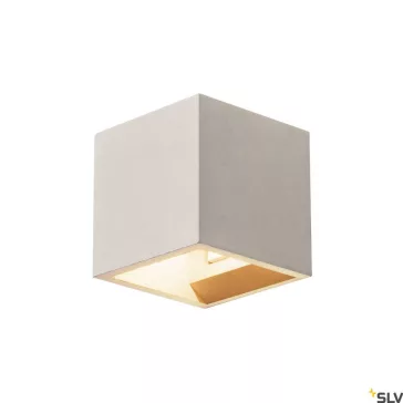 SOLID CUBE szürke G9 beton fali lámpa