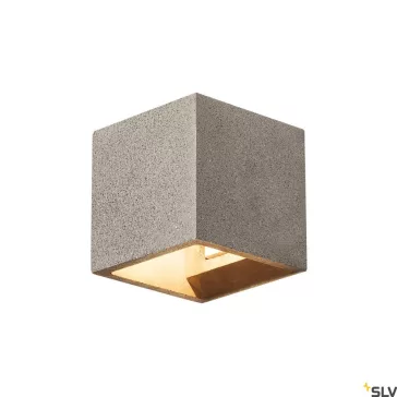 SOLID CUBE fekete G9 beton fali lámpa