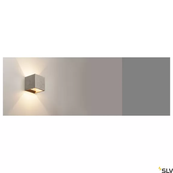 SOLID CUBE fekete G9 beton fali lámpa