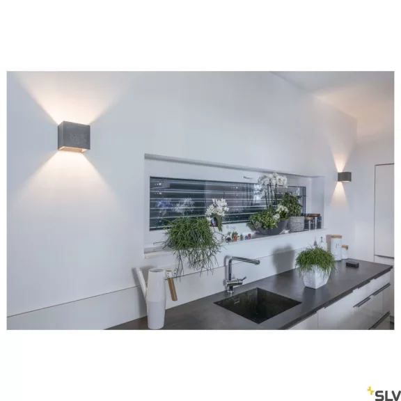 SOLID CUBE fekete G9 beton fali lámpa