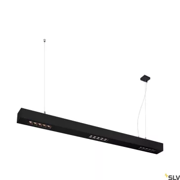   Q-LINE PD LED fekete 3000K 46W 1m alumínium alacsony káprázású dimmelhető mennyezeti függesztett lámpa