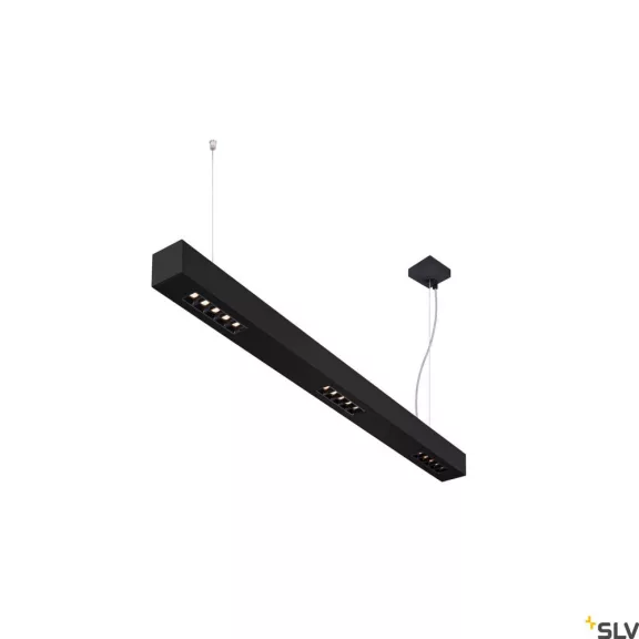 Q-LINE PD LED fekete 3000K 46W 1m alumínium alacsony káprázású dimmelhető mennyezeti függesztett lámpa