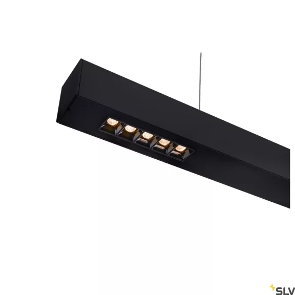 Q-LINE PD LED fekete 3000K 46W 1m alumínium alacsony káprázású dimmelhető mennyezeti függesztett lámpa
