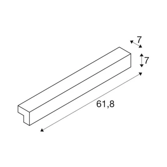 L-LINE 60 LED ezüst IP44 tükörmegvilágító fali lámpa