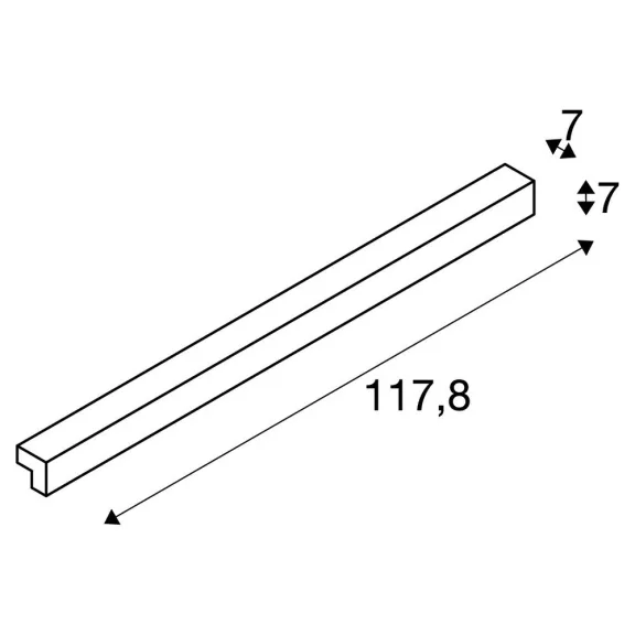L-LINE 120 LED fehér IP44 tükörmegvilágító fali lámpa