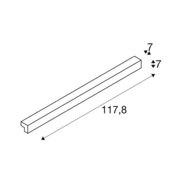 L-LINE 120 LED ezüst IP44 tükörmegvilágító fali lámpa