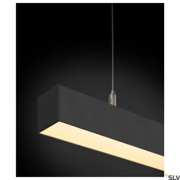   Q-LINE DALI SINGLE LED fekete 3000K 47W 1,5m dimmelhető mennyezeti függesztett lámpa