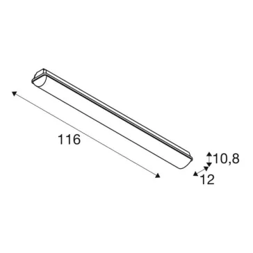   IMPERVA 120 CW szürke IP66 40W 3000K por és páramentes LED lámpa