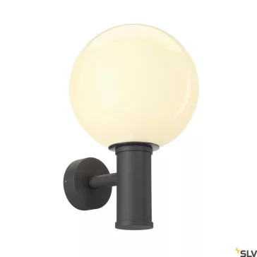GLOO PURE WL antracit IP44 E27 fali kültéri gömblámpa