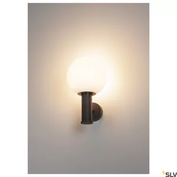 GLOO PURE WL antracit IP44 E27 fali kültéri gömblámpa