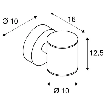   SITRA UP-DOWN WL antracit IP44 18W 3000K kültéri fali LED lámpa