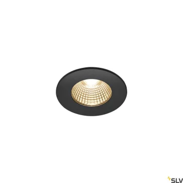   PATTA-I LED fekete 8cm IP65 7,3W 1800-3000K dim to warm kerek kültéri süllyesztett kerek spot lámpa
