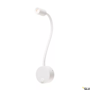   DIO FLEX PLATE fehér 2w 3000K 45° flexibilis nyakú fali LED olvasó lámpa