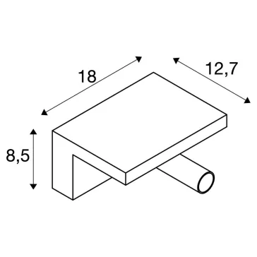  KARPO BEDSIDE fehér 7w 3000K 40° dimmelhető fali LED olvasó lámpa USB töltővel