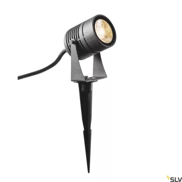   LED SPIKE antracit IP55 6W 3000K állítható kültéri leszúrható spot lámpa