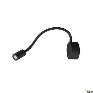   DIO FLEX PLATE LED fekete 2w 2700K 45° alumínium fali LED olvasó lámpa