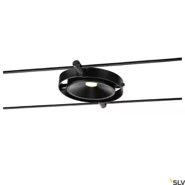   TENSEO DURNO LED fekete 6W 2700K 120° sodronyos LED spot lámpa