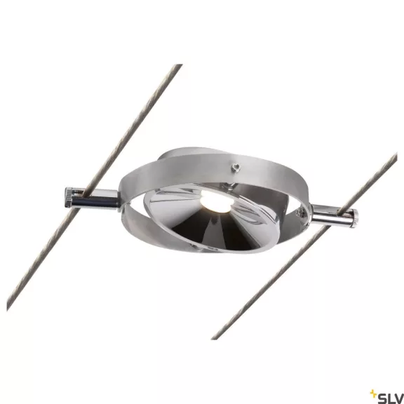 TENSEO DURNO LED ezüst 6W 2700K 120° sodronyos LED spot lámpa
