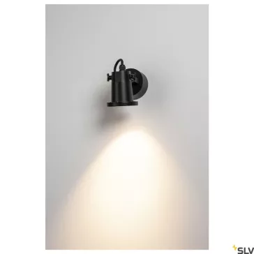   NAUTILUS WL fekete IP54 GU10 kültéri fali és mennyezeti spot lámpa