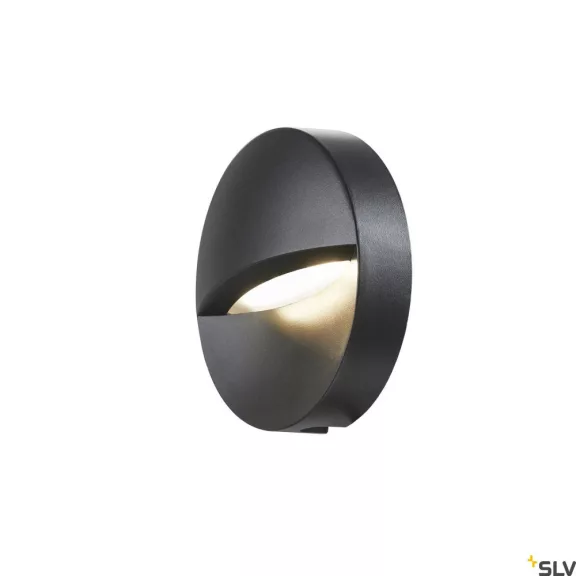 DOWNUNDER OUT antracit IP65 5W 3000/4000K kerek vízálló útvonalmegvilágító LED lámpa