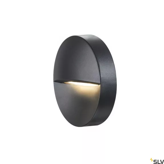 DOWNUNDER OUT antracit IP65 5W 3000/4000K kerek vízálló útvonalmegvilágító LED lámpa