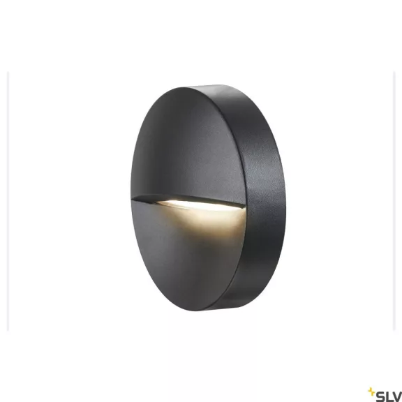 DOWNUNDER OUT antracit IP65 5W 3000/4000K kerek vízálló útvonalmegvilágító LED lámpa