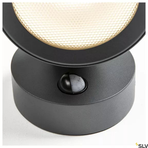 ESKINA SENSOR antracit IP54 14.5W 3000/4000K dimmelhető mozgásérzékelős fali LED lámpa