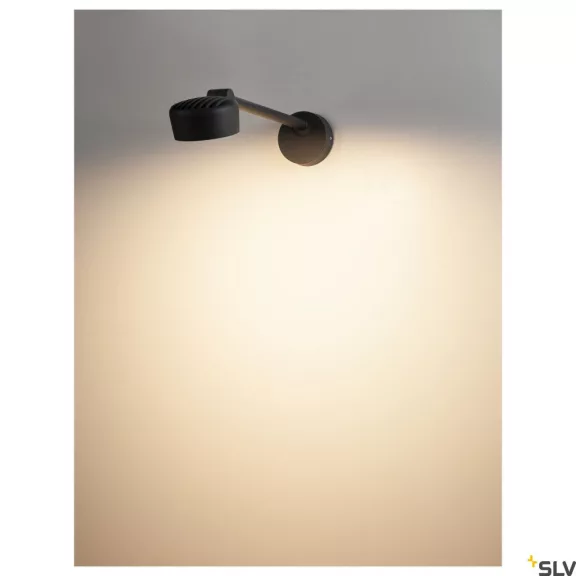 ESKINA antracit IP65 14.5W 3000/4000K dimmelhető kültéri karos homlokzati felirat megvilágító LED lámpa