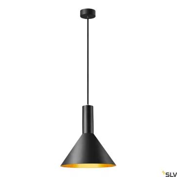 PHELIA 275 arany-fekete E27 függesztett lámpatest