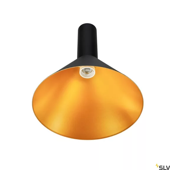 PHELIA 275 arany-fekete E27 függesztett lámpatest