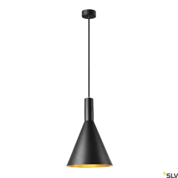 PHELIA 280 arany-fekete E27 függesztett lámpatest