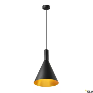 PHELIA 280 arany-fekete E27 függesztett lámpatest