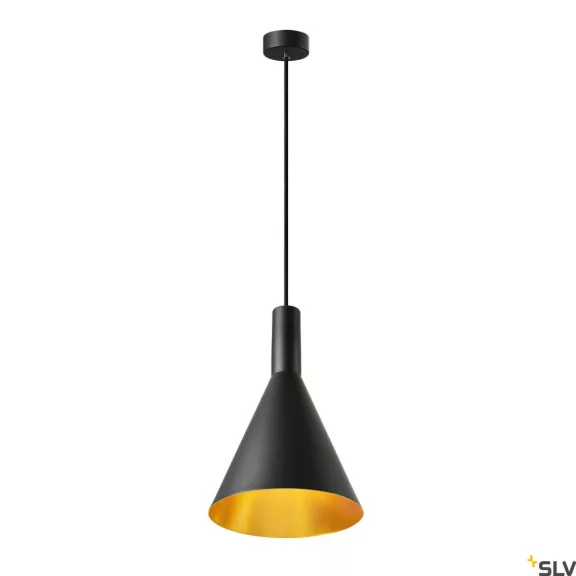 PHELIA 280 arany-fekete E27 függesztett lámpatest