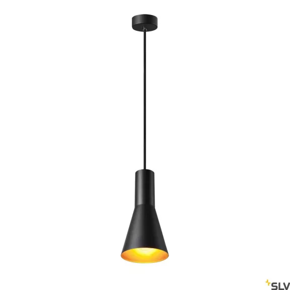 PHELIA 130 arany-fekete E27 függesztett lámpatest